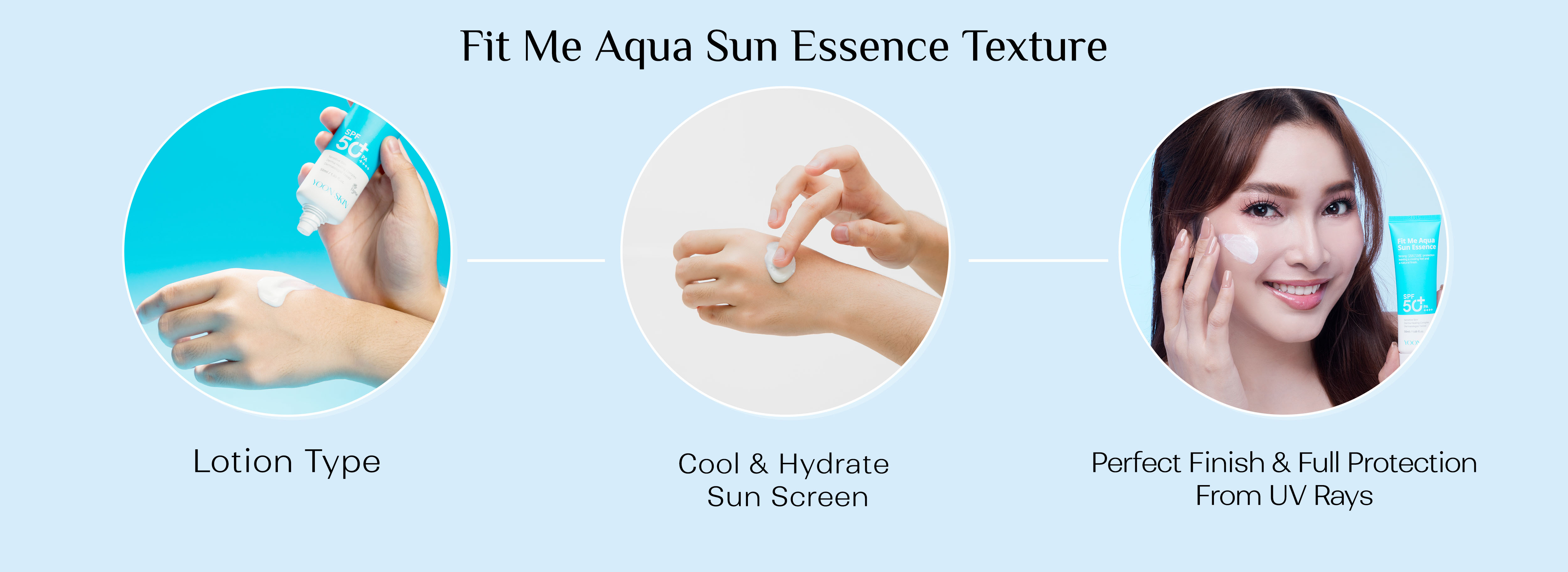 Yoon Skin Fit Me Aqua Sun Essence 50ml(Exp-2028.1)