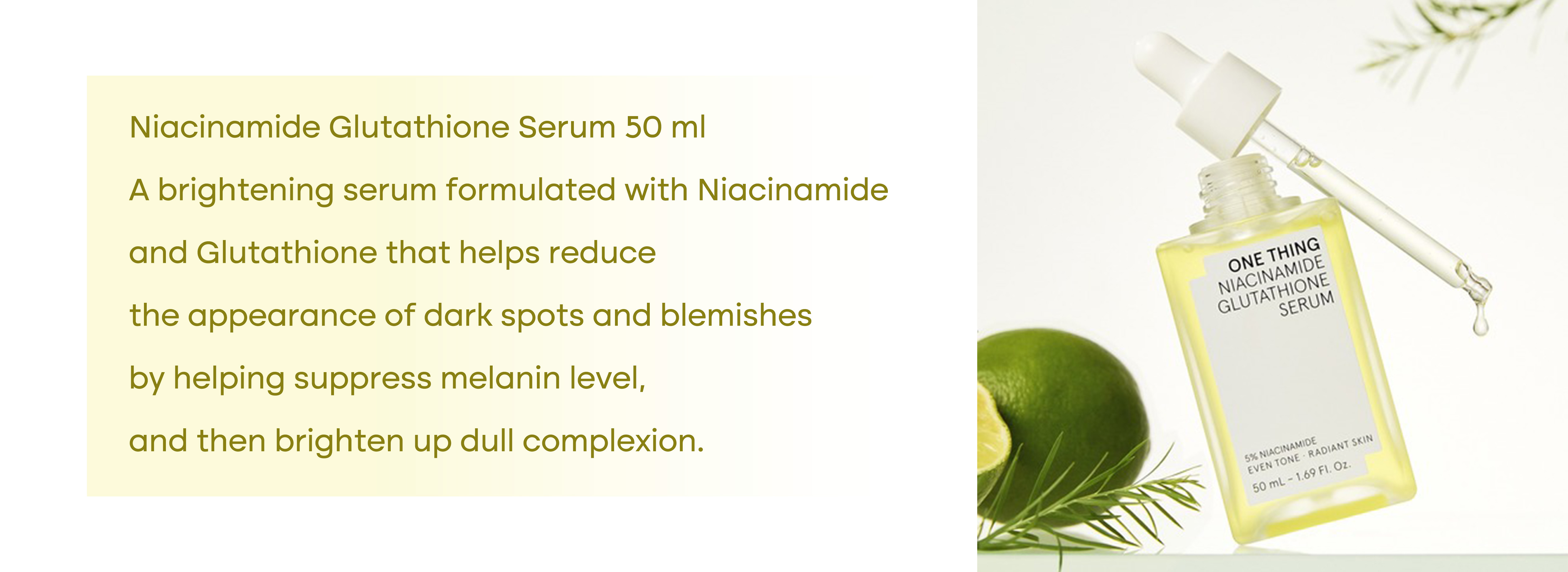 One Thing Niacinamide Glutathione Serum 50ml
