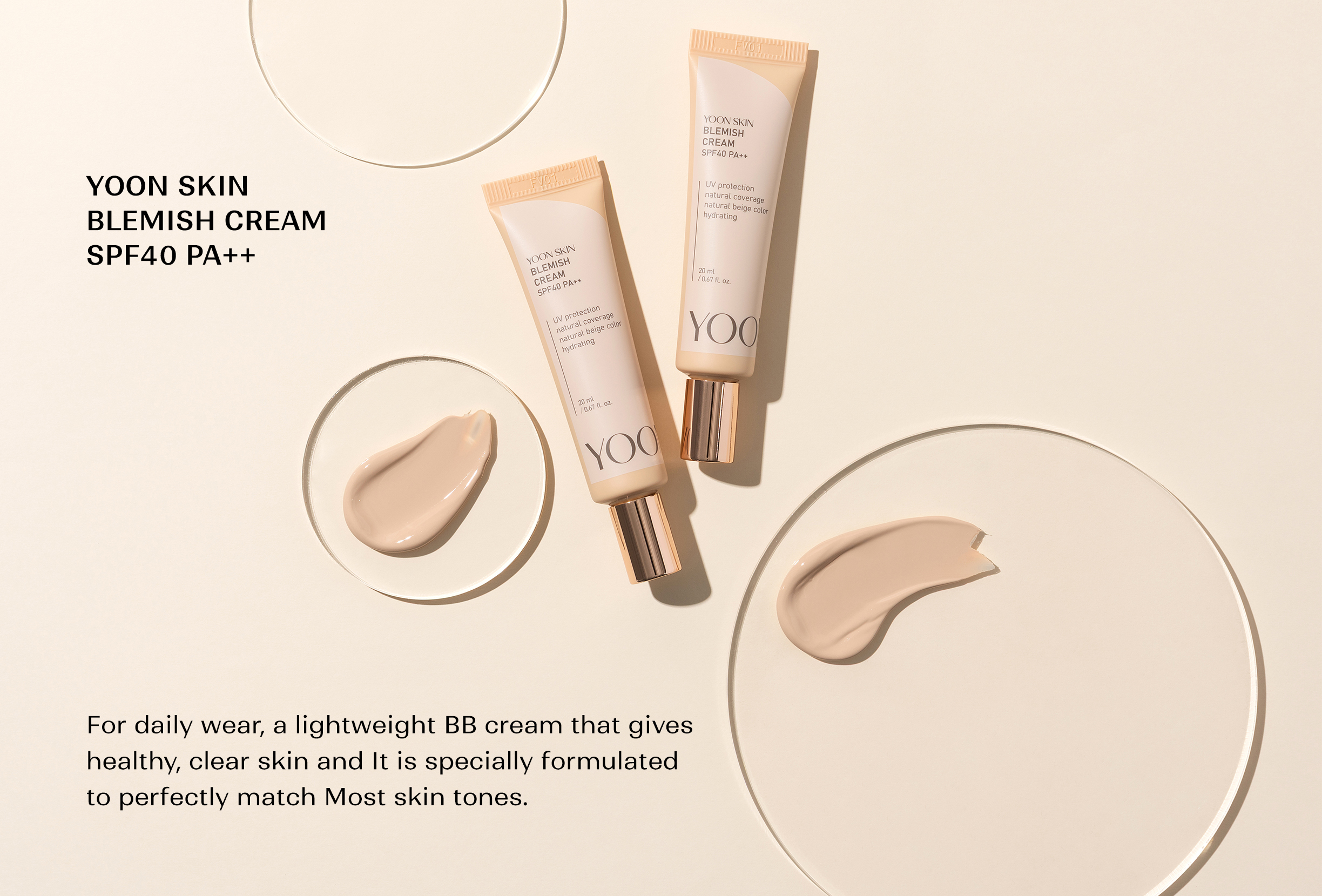 Yoon Skin Blemish Cream SPF40 PA++ (20ml)(Expired Date-2028.10.29)
