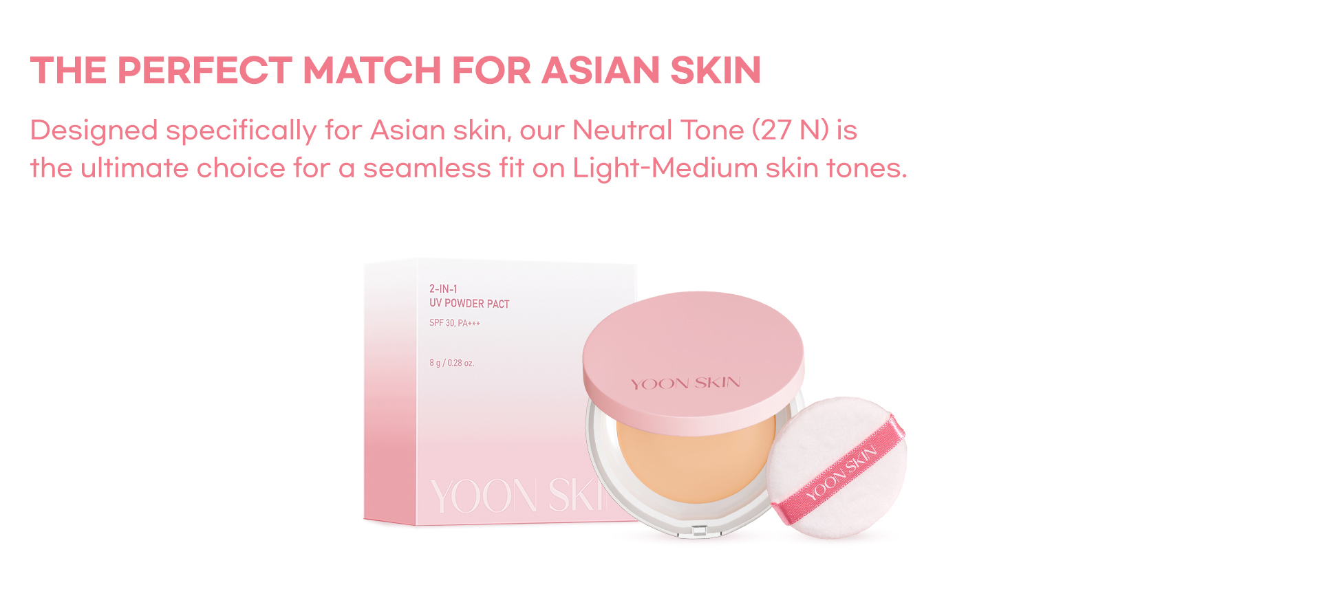 Yoon Skin 2-In-1 UV Powder Pact 10g (Exp-2029.01.19)