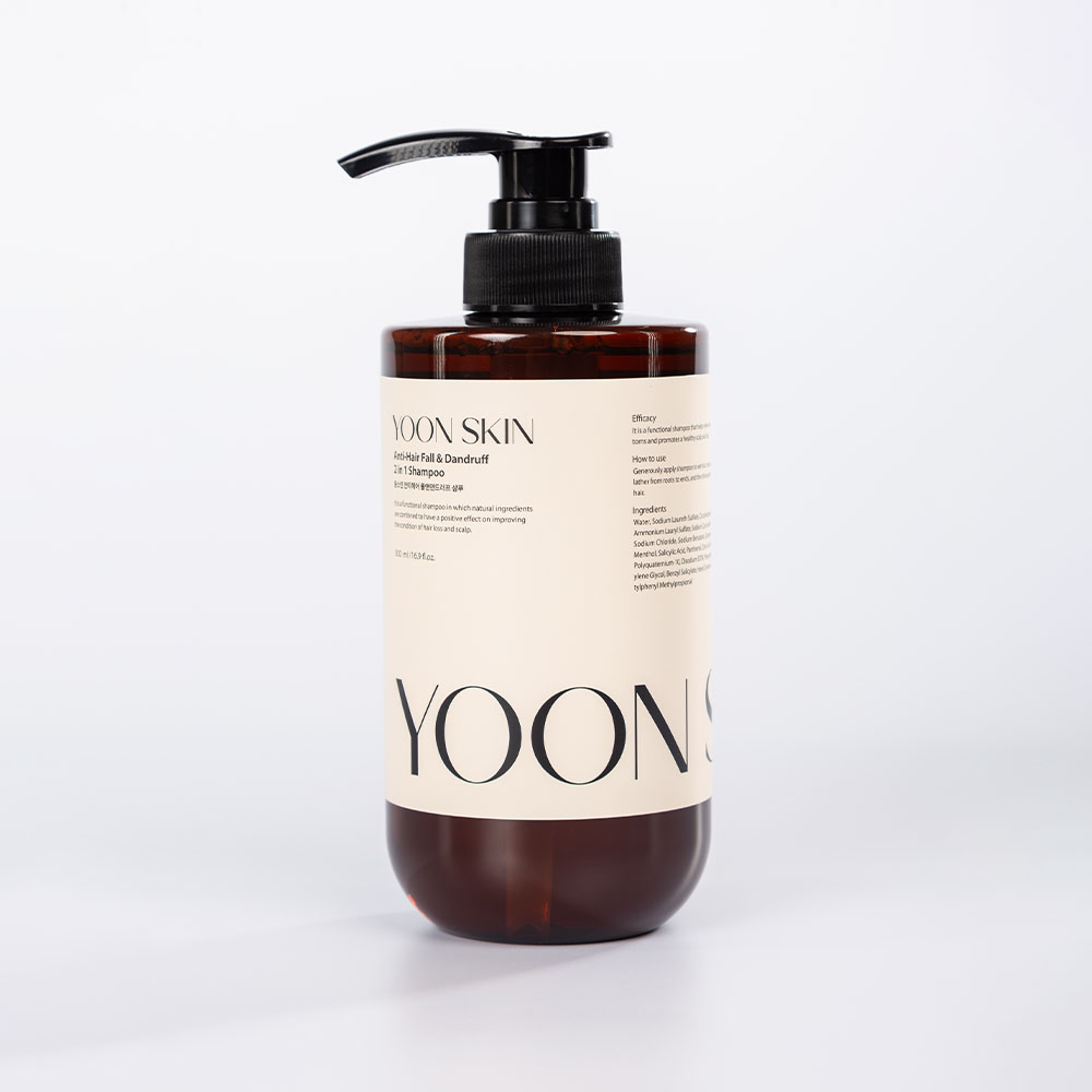 Yoon Skin Anti-Hair Fall & Dandruff 2 in 1 Shampoo 500ml (Exp - 2028.2.17)