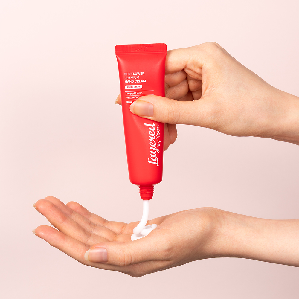 Layered by Yoon Red Flower Hand Cream 30ml (Exp-2028-12-25)