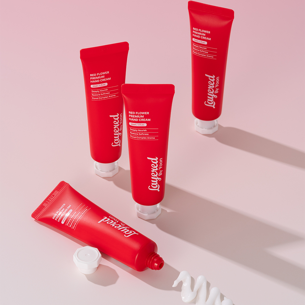 Layered by Yoon Red Flower Hand Cream 30ml (Exp-2028-12-25)